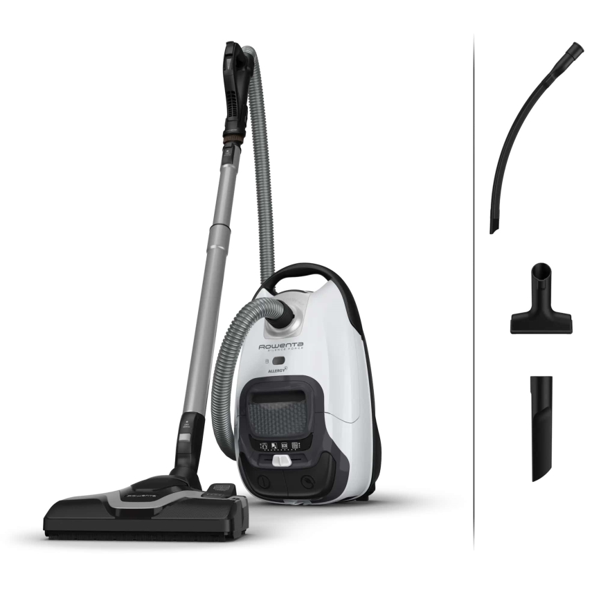 Rowenta - Zakstofzuiger SILENCE FORCE ALLERGY+ 4,5l 400W/230V zwart/wit