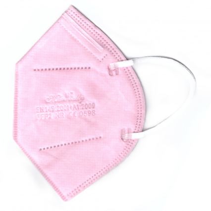 Roze Ademhalingsmasker FFP2 NR CE 0598 - 1stuk