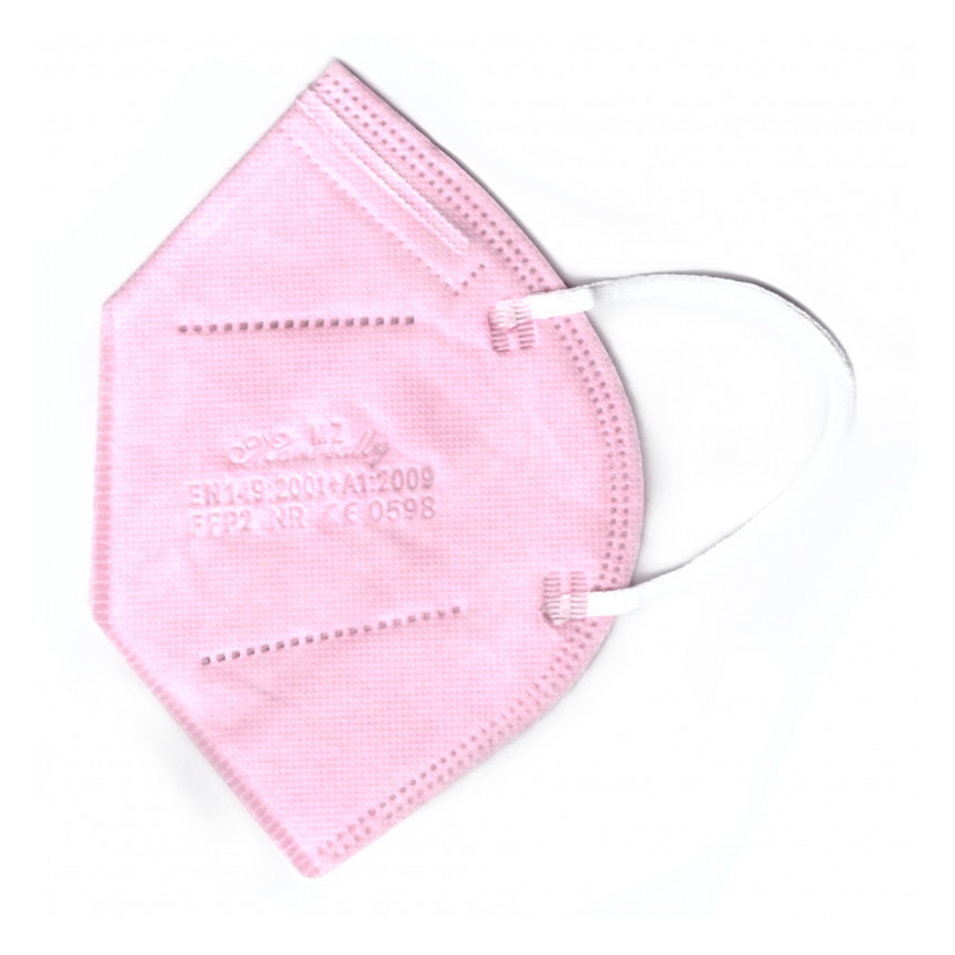 Roze Ademhalingsmasker FFP2 NR CE 0598 - 1stuk