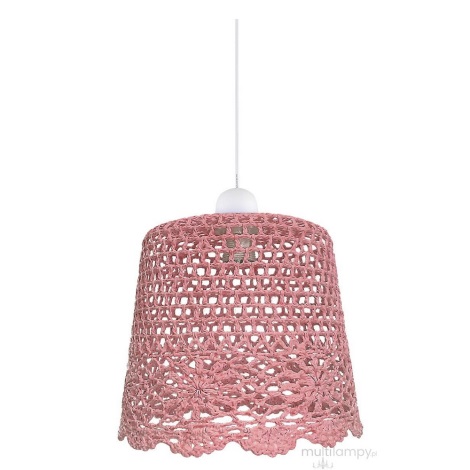Roze Hanglamp aan koord kinderkamer NONNA 1x E27 / 60W / 230V