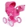 Roze poppenwagen