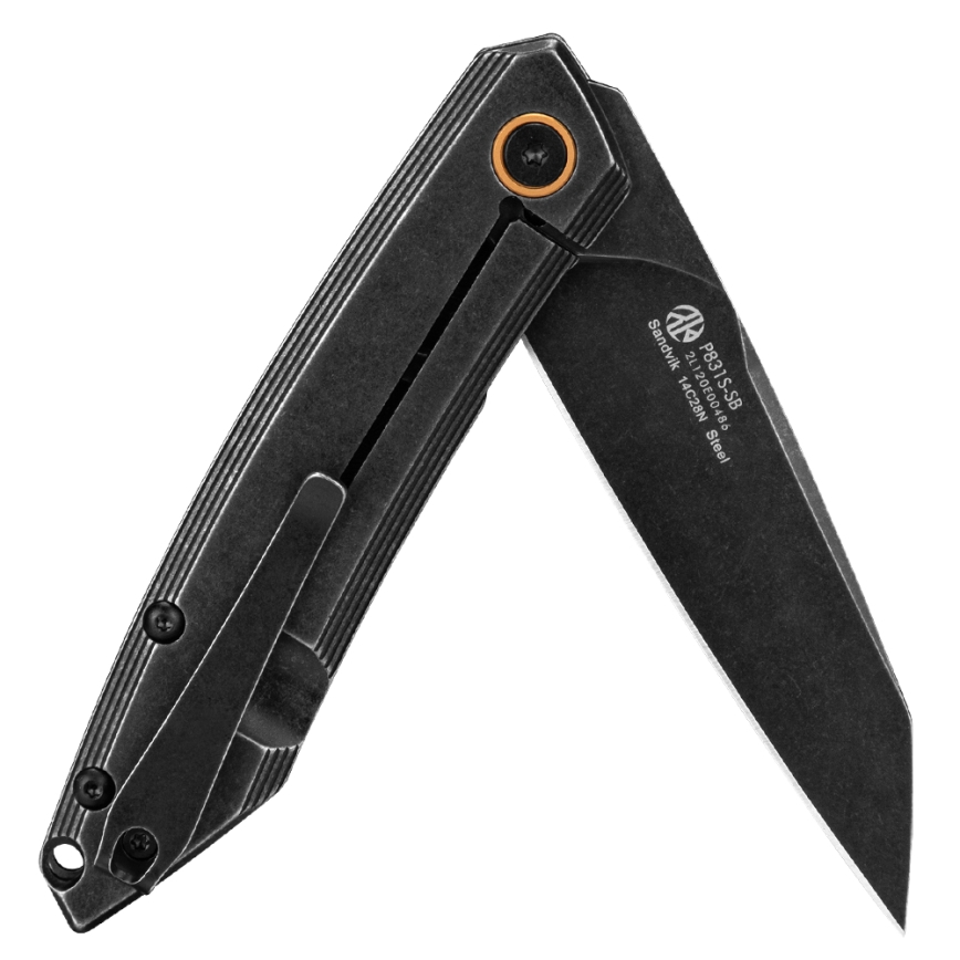 Ruike RUP831SSB - Opvouwbaar compact mes 19,5 cm zwart