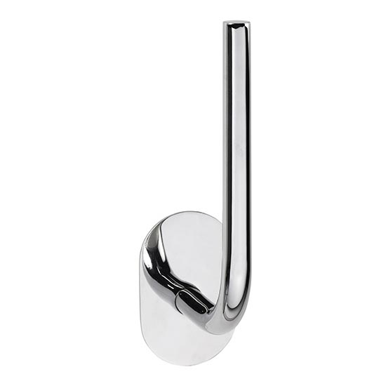 RVS papierhouder 4,5 x 18 cm, zilverkleurig