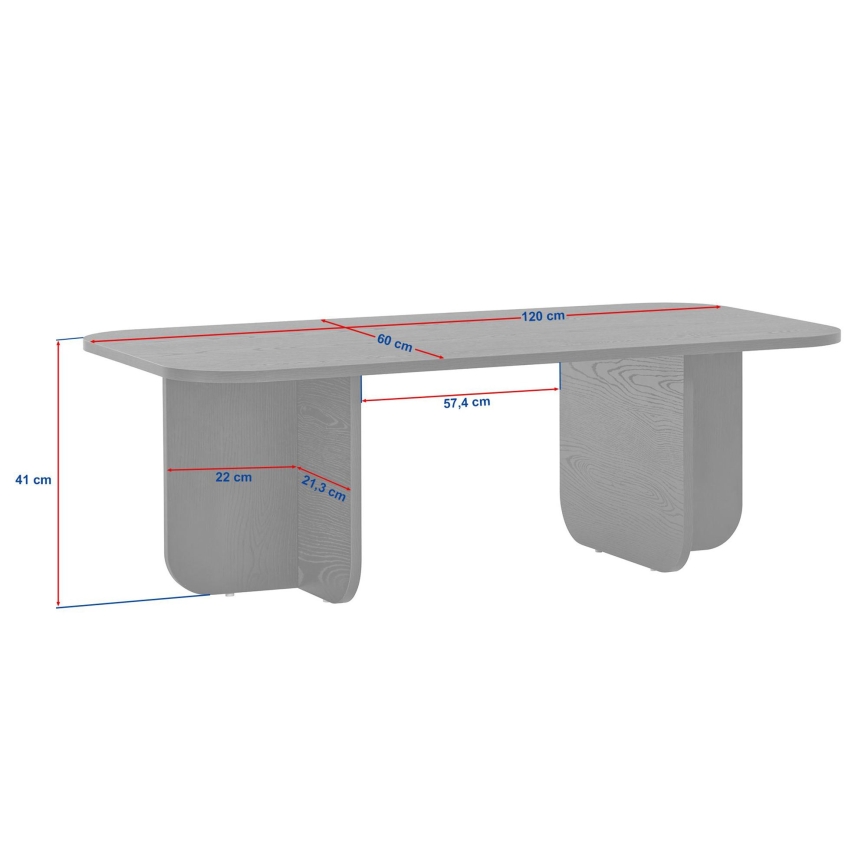 Salontafel AKIRA 120x60 cm travertijn