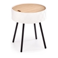 Salontafel AURA 45x38 cm wit/zwart/beige