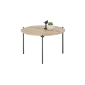 Salontafel AURA Ø 55 cm eik/antraciet