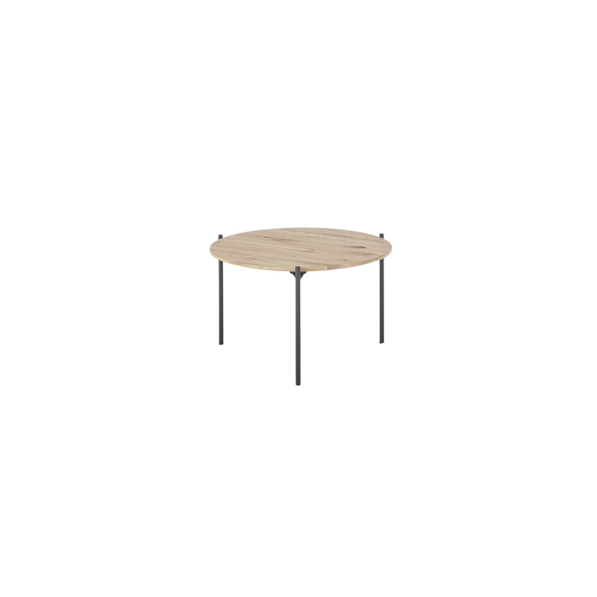 Salontafel AURA Ø 55 cm eik/antraciet
