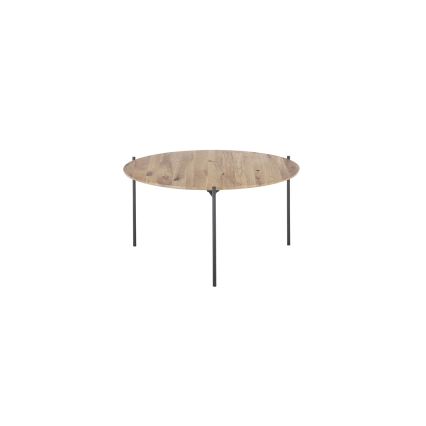 Salontafel AURA Ø 74 cm eik/antraciet