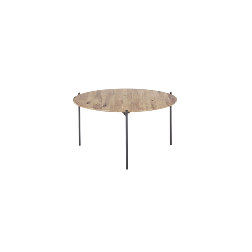 Salontafel AURA Ø 74 cm eik/antraciet