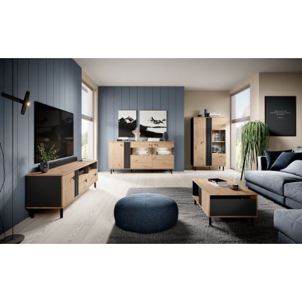 Salontafel BADIA eiken/antraciet