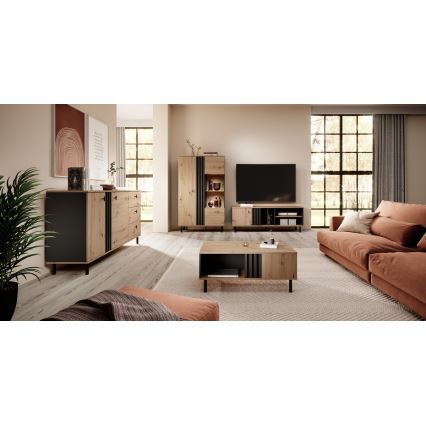 Salontafel BADIA eiken/antraciet