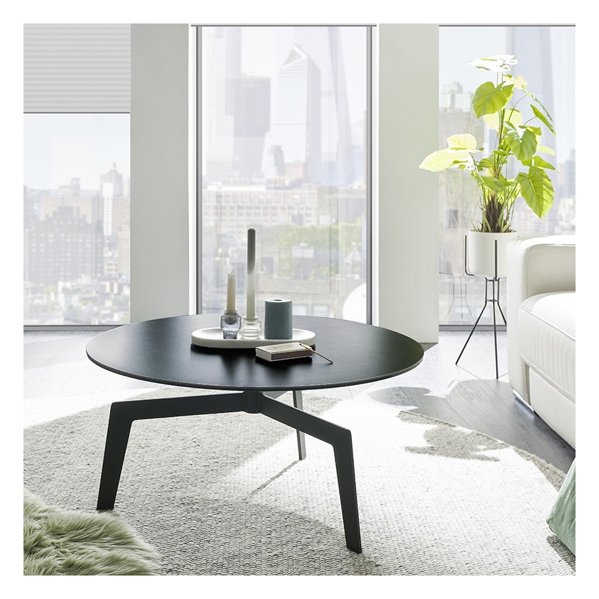 Salontafel BALANCE Ø 80 cm grijs/antraciet