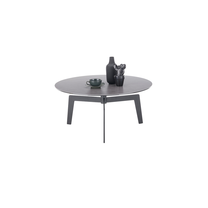 Salontafel BALANCE Ø 80 cm grijs/antraciet