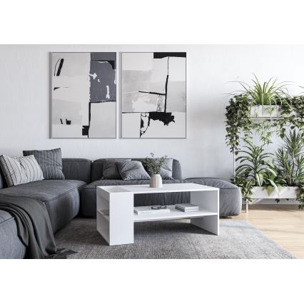 Salontafel BELA 100 x 42 cm, wit