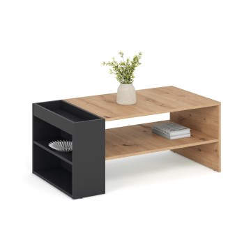 Salontafel BELA 100x42 cm eiken artisan/antraciet