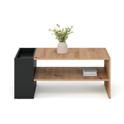 Salontafel BELA 100x42 cm eiken artisan/antraciet