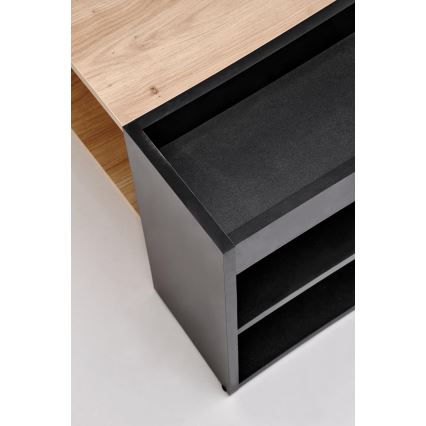 Salontafel BELA 100x42 cm eiken artisan/antraciet