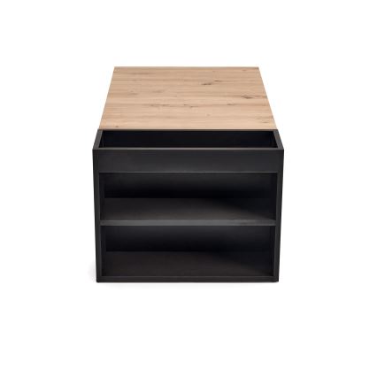 Salontafel BELA 100x42 cm eiken artisan/antraciet