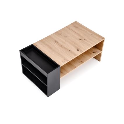 Salontafel BELA 100x42 cm eiken artisan/antraciet