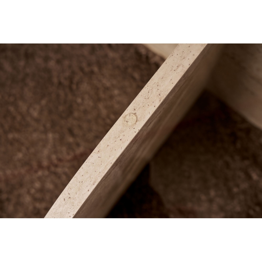 Salontafel BUBBLE Ø 75 cm beige/transparant