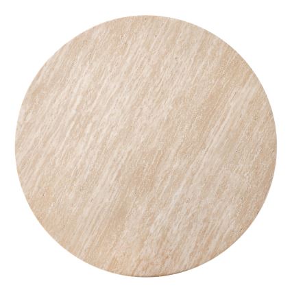 Salontafel CALDO Ø 80 cm, bruin/beige