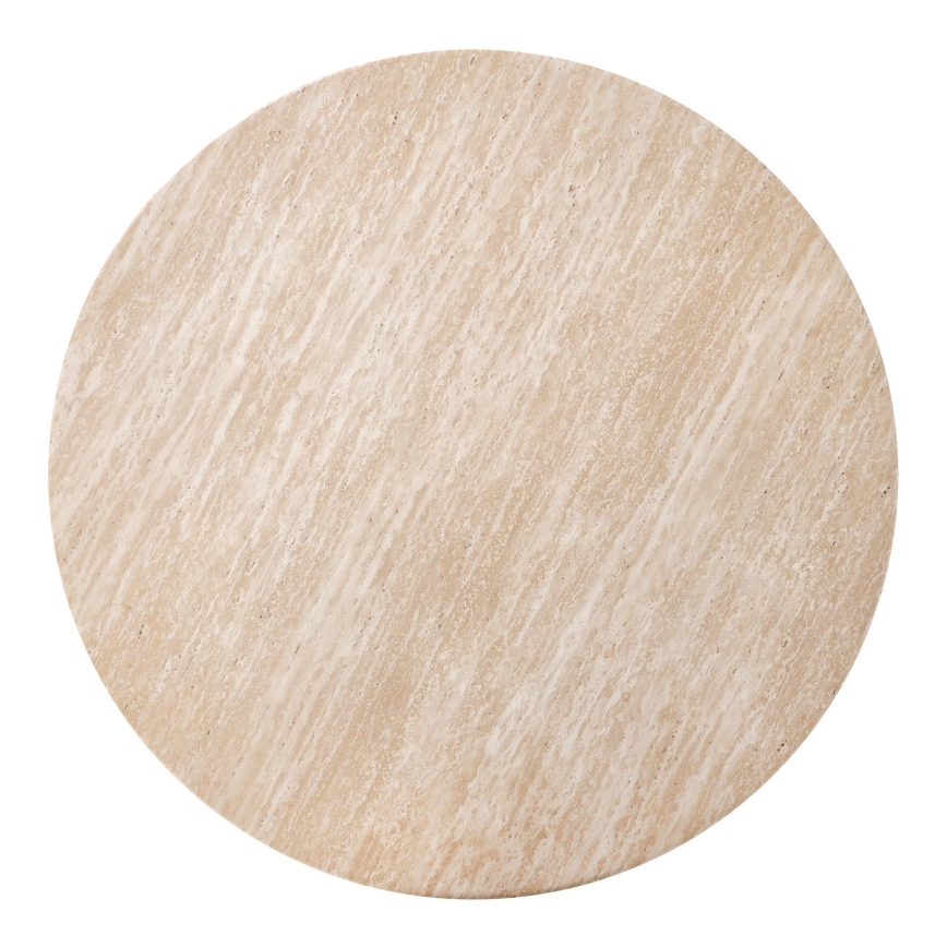 Salontafel CALDO Ø 80 cm, bruin/beige