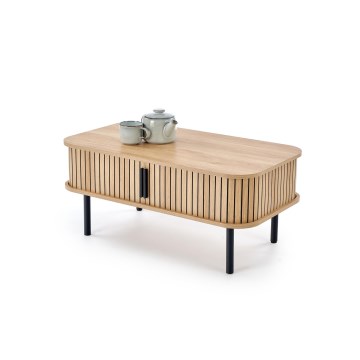Salontafel CASA 90x50 cm bruin/zwart