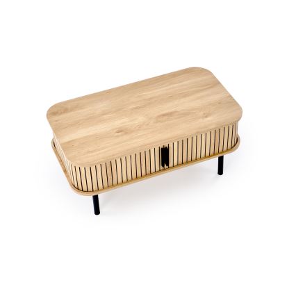 Salontafel CASA 90x50 cm bruin/zwart