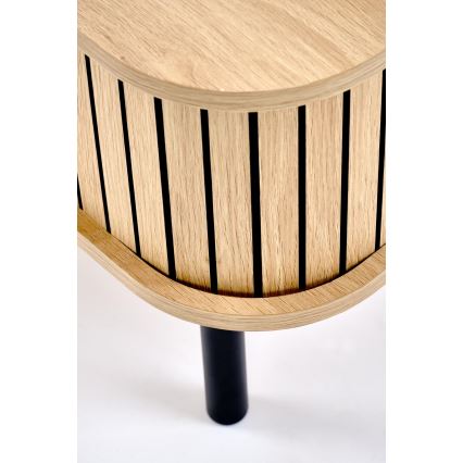 Salontafel CASA 90x50 cm bruin/zwart