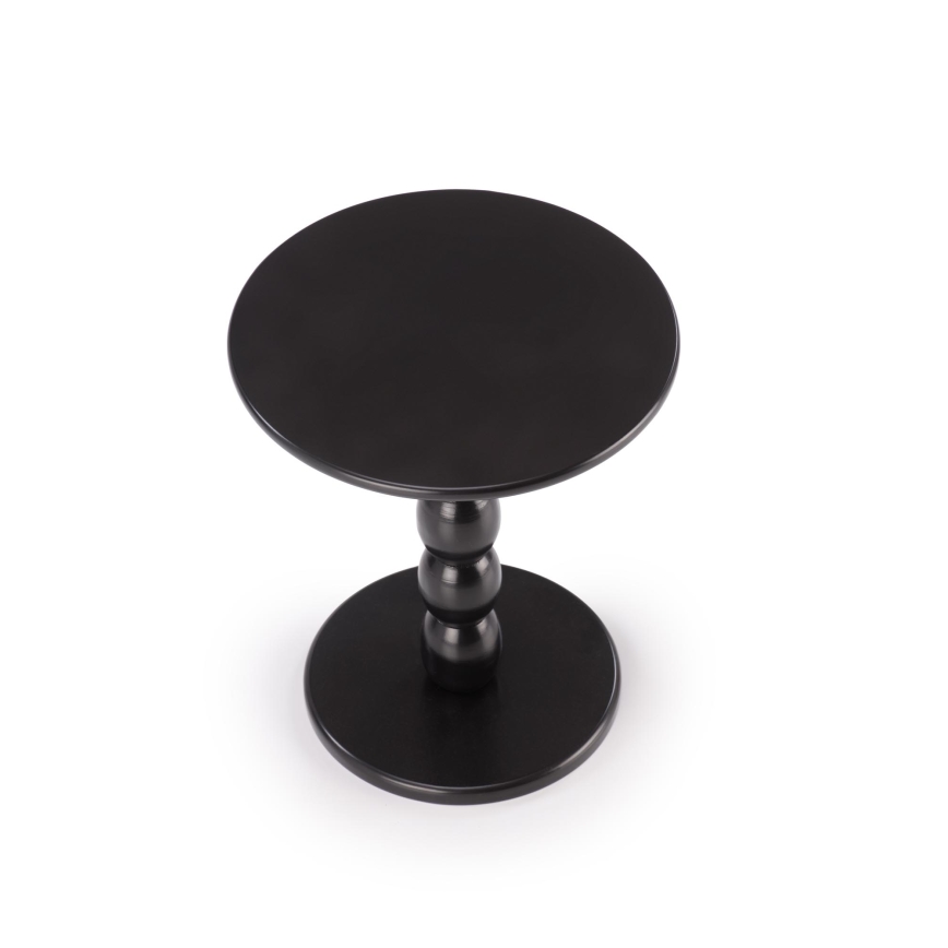 Salontafel CIRILA Ø 40 cm zwart