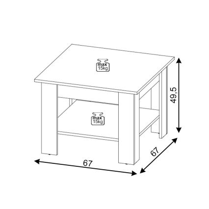Salontafel COCO Sonoma eik