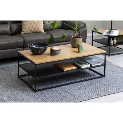 Salontafel CORA eiken/zwart