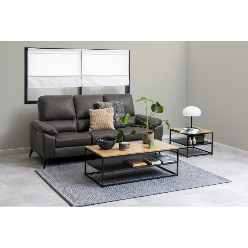 Salontafel CORA eiken/zwart