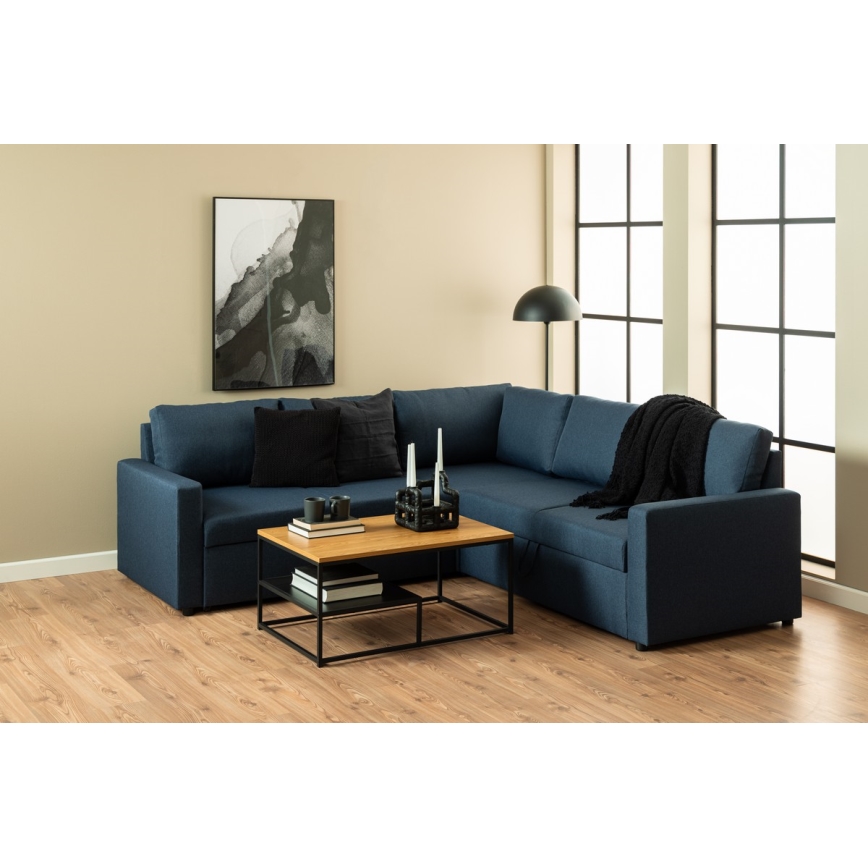 Salontafel CORA eiken/zwart