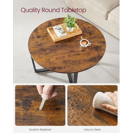 Salontafel ELDUR bruin/zwart