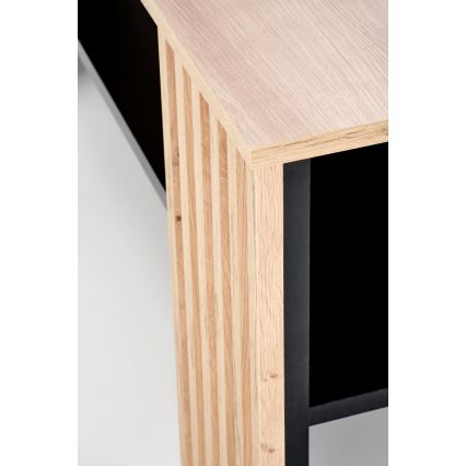 Salontafel FORMA 110x65 cm bruin/zwart