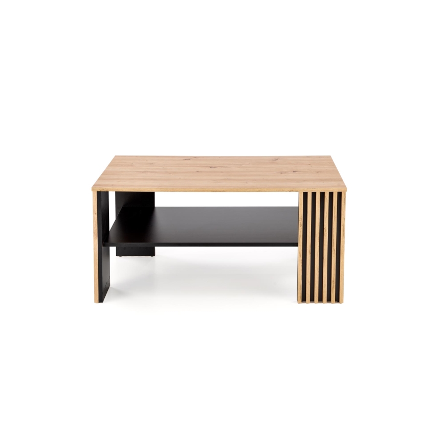 Salontafel FORMA 110x65 cm bruin/zwart