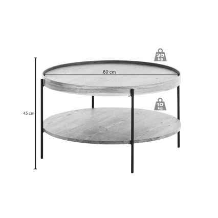 Salontafel FURNI eiken