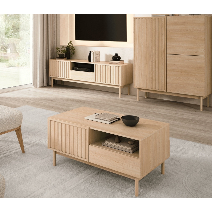 Salontafel KIOTO 106 x 53 cm, eiken Cremona