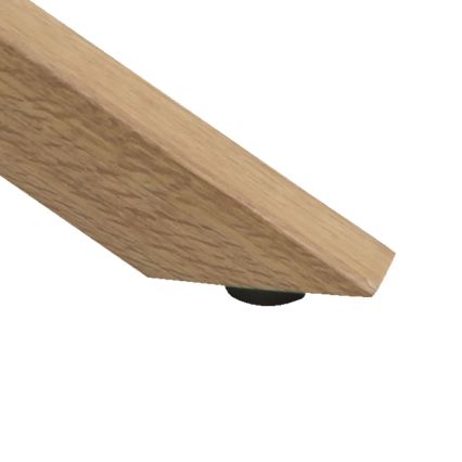 Salontafel LUCA 82 cm helder/eiken