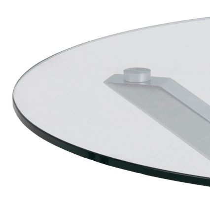 Salontafel LUCA 82 cm helder/zilver