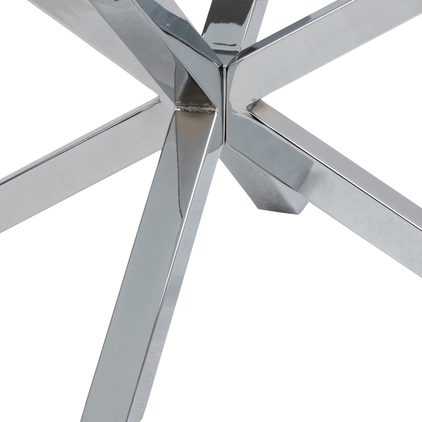 Salontafel LUCA 82 cm helder/zilver