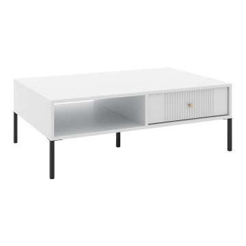 Salontafel LUE 104x68 cm wit/zwart