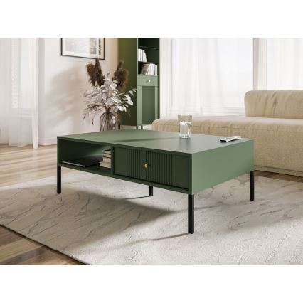 Salontafel LUE groen/zwart