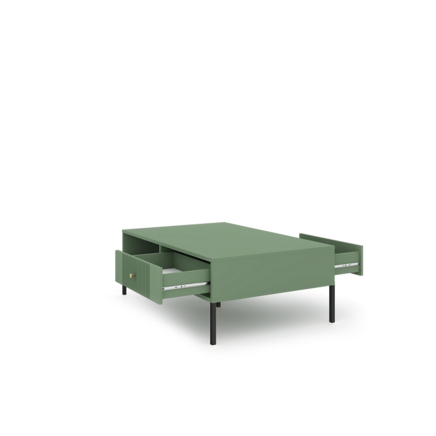 Salontafel LUE groen/zwart