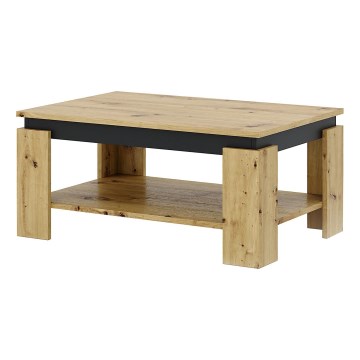 Salontafel LUNO artisan eik/zwart