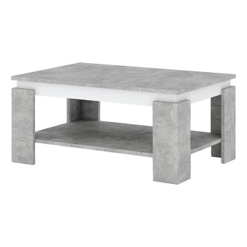 Salontafel LUNO grijs beton/antraciet