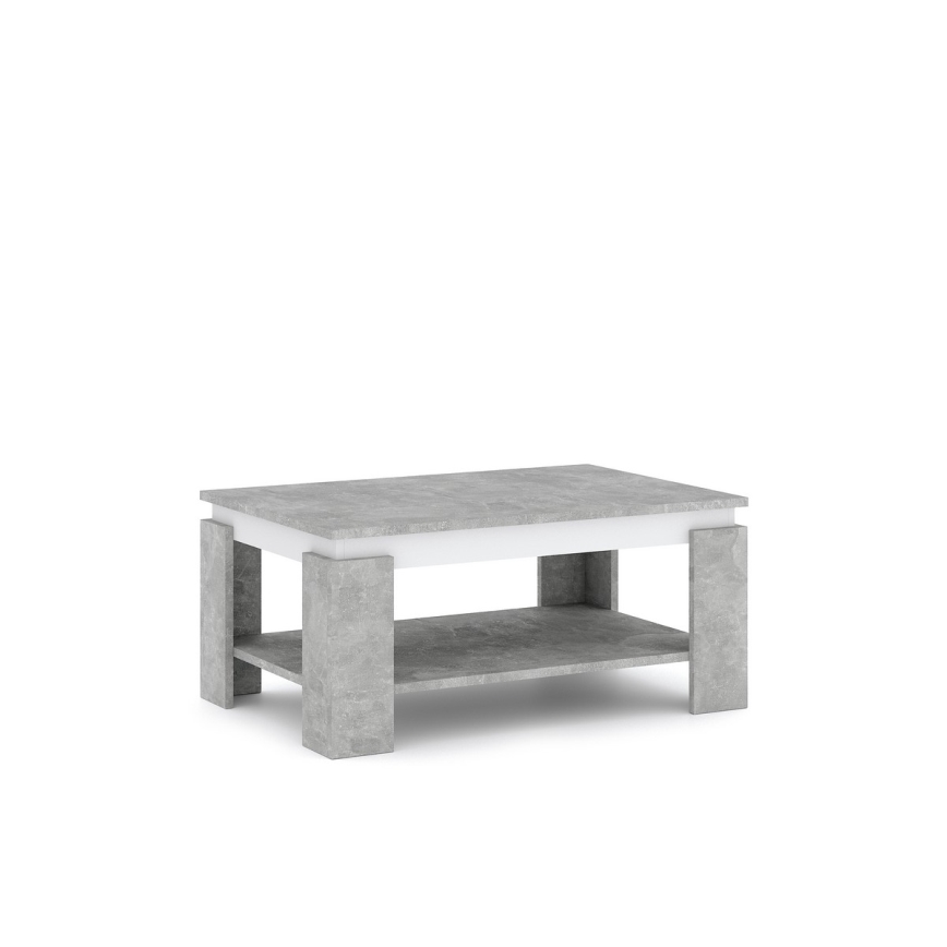 Salontafel LUNO grijs beton/antraciet