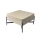Salontafel met liftfunctie en opbergplank OASIS 75x75 cm crème/zwart