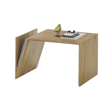 Salontafel met verticale en horizontale verstelopties PRISM 60x40 cm eiken